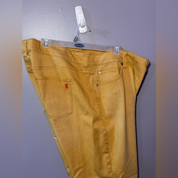 Yellow Straight Leg Jeans - Picture 3 of 3